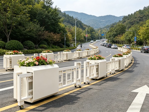可伸缩花箱护栏 实景图3
