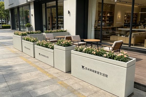 大理石纹（仿石材）花箱